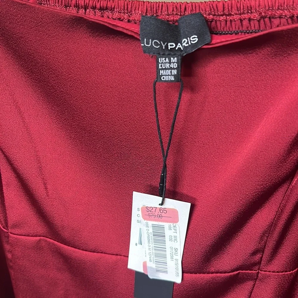 Brand New Lucy Paris Dress, Satin, Size M. *Never worn - Picture 3 of 3